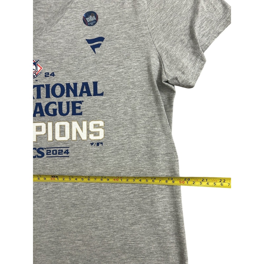 Fanatics LA Dodgers T-Shirt Womens Large Gray Excellent 2024 NLCS Champions Tee - Picture 7 of 8